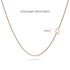 Bold Alphabet Letter Initial Charm Necklace in Rose Gold Tone